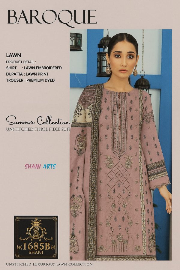 3p lawn luxury embroiderd