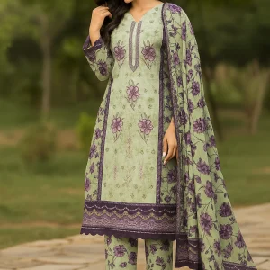 Mishal Fabrics Embroidered Lawn Suit 3 Piece